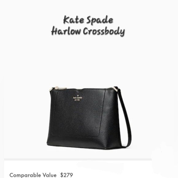 kate spade Bags Nwt Kate Spade Harlow Crossbody Black Pebbled Leather Purse Shoulder Bag